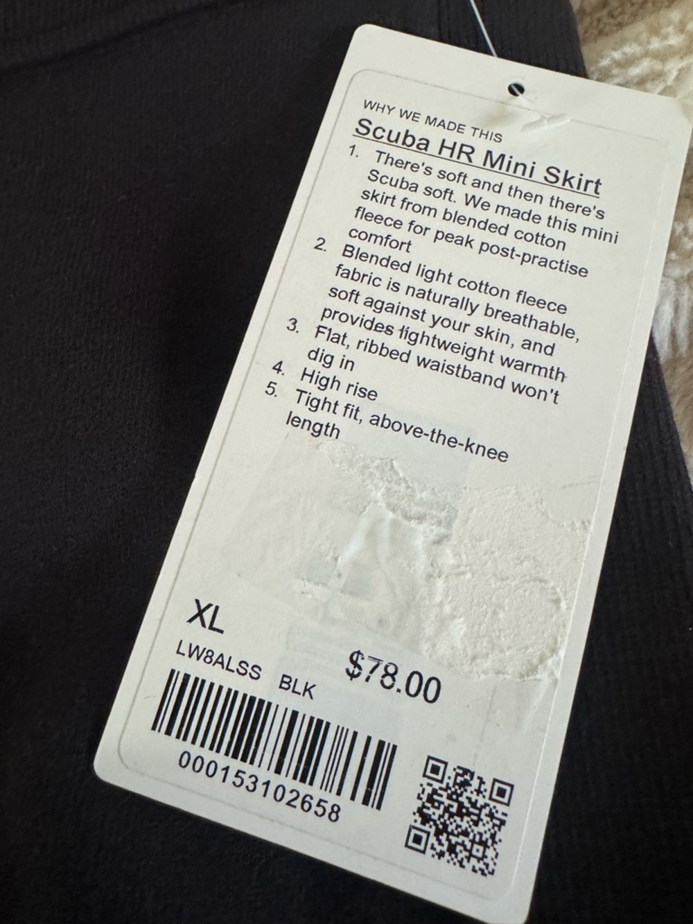 lululemon athletica Black High-Waist Mini Skirt - Picture 4 of 4